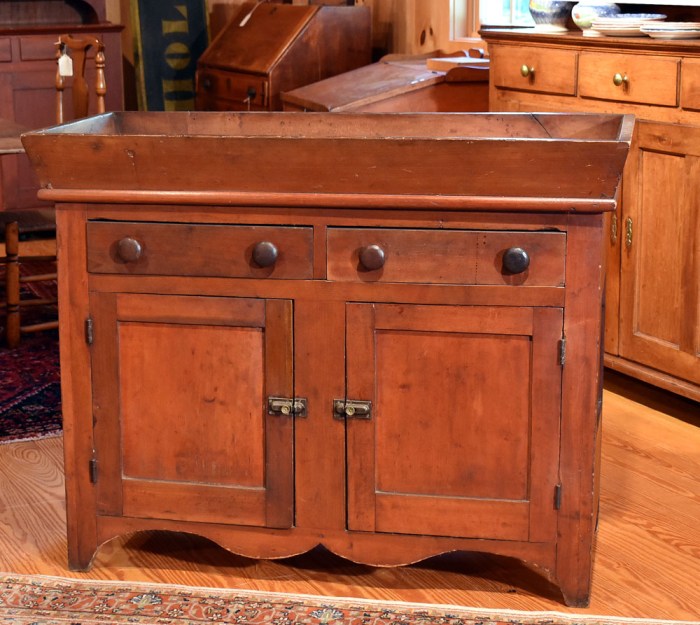 How to decorate antique dining room dry sink