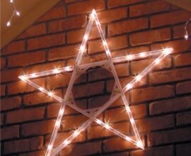 How to make a small lighted star decoration