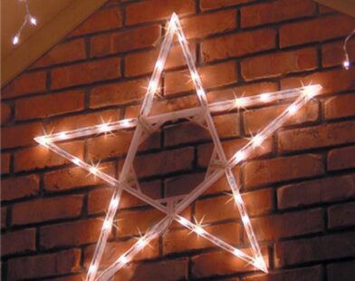 How to make a small lighted star decoration