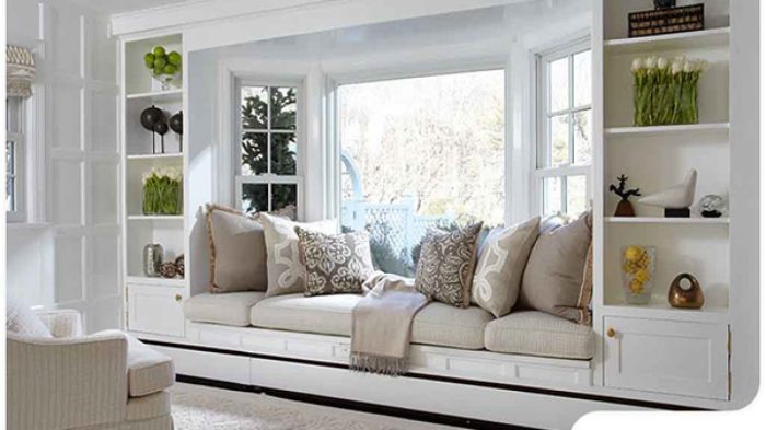 How to decorate outside bay window