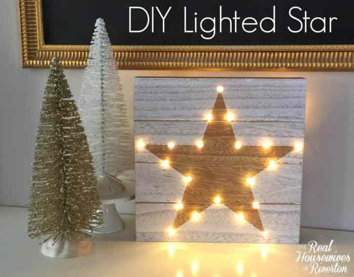 How to make a small lighted star decoration