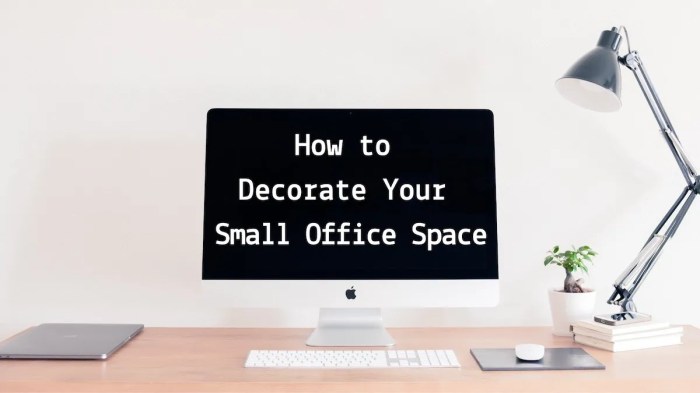 How to decorate small home office space