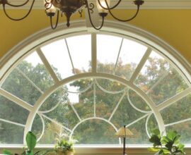 How to decorate arched windows