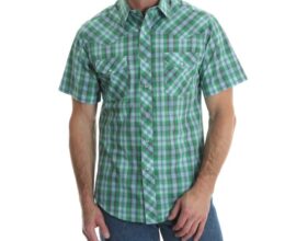 Men's short sleeve western dress shirts