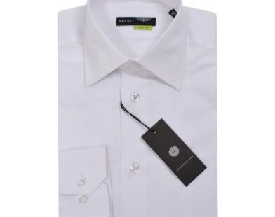 Mens white dress shirt slim fit