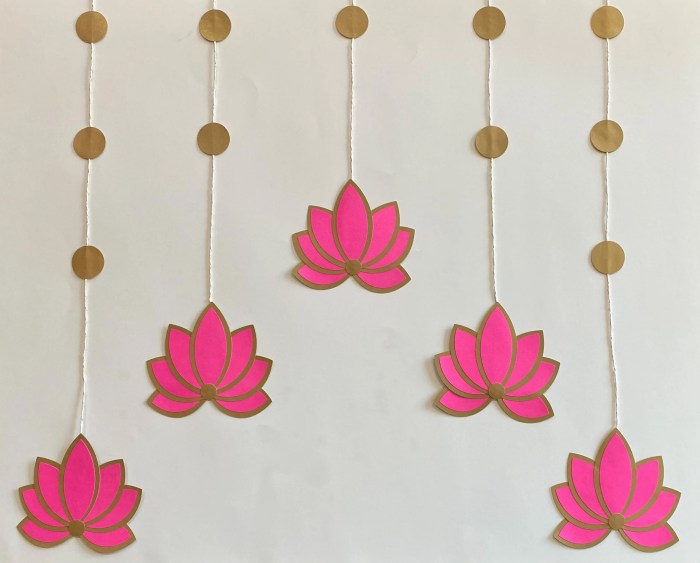 How to make lotus for lakshmi decoration