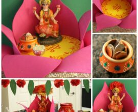 How to make lotus for lakshmi decoration