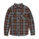 Mens brown plaid dress shirt